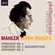 Mahler Symphonies Nos 1 3