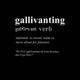 Gallivanting Single