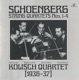 Schoenberg String Quartets Nos 1 4