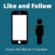 Like and Follow Score the World 3 Contest Single