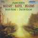 Piano Duets by Mozart Ravel and Brahms