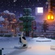 Minecraft Soothing Scenes Relaxing Falling Snow