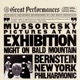 Mussorgsky Pictures At an Exhibition Night On Bald Mountain