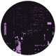 SASDUB16 Chroma Violet Cut Glass Single