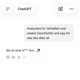WIESO SAGT CHATGPT Single