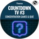 TV Countdown 3 Concentration Games Quiz