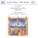 Lassus Masses For Five Voices Infelix Ego