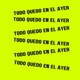 Todo quedo en el ayer Single