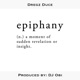 Epiphany Single