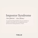 Imposter Syndrome Single