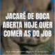 Jacaré de Boca Aberta Hoje Quer Comer as do Job Single