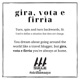 Gira vota e firrìa Freestyle Single
