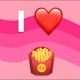 I Love Fries Single