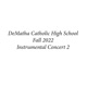 DeMatha Catholic High School Fall 2022 Instrumental Concert 2 Live