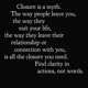 Closure Single