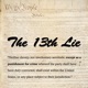 The 13th Lie Single