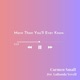 More Than You ll Ever Know feat LaRonda Yevell Single