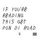 Pon Di Road feat Wakadinali Sewer Sydaa Single