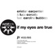 If My Eyes Are True feat Carolina Bubbico Single