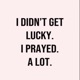 i prayed alot Single