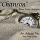 Suite Antique V Chanson Arr for Harp Flute Cello Single