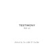 TESTIMONY Single