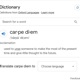 Carpe diem fr333style Single