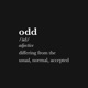 odd Single