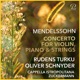 Mendelssohn Concerto For Violin Piano Strings In D Minor