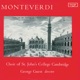 Monteverdi Masses in Four Parts Laudate Pueri Ut Queant Laxis