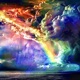 the sky turns into dark rainbow Single