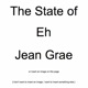 The State of Eh A Read Along Album Book Thing By Jean Grae