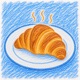 warm croissant Single