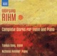 Rihm Complete Works for Violin Piano