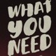 What You Need Single