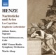 Henze Nachtstücke und Arien Los caprichos Englische Liebeslieder