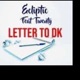 Letter To DK feat Twenty Single