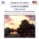 Barber Violin Concerto Serenade for Strings Souvenirs