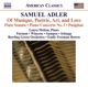 Adler Of Musique Poetrie Art and Love Flute Sonata Piano Concerto No 3 Pasiphae