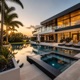 Sunset at the Villa