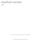 Manfred Werder 2003