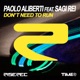 Don t Need to Run feat Sagi Rei Single