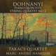 Dohnányi Piano Quintets String Quartet No 2